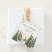 Kerst Winter Baby Shower  Bedankjes Labels (In situ)