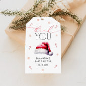 Kerst Winter Baby shower Dank u Cadeau Labels Cadeaulabel