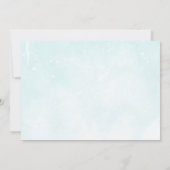 Kerst Winter Baby Shower Foto Kaart (Achterkant)