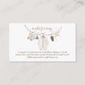 Kerst Winter Baby Shower Informatiekaartje (Voorkant)