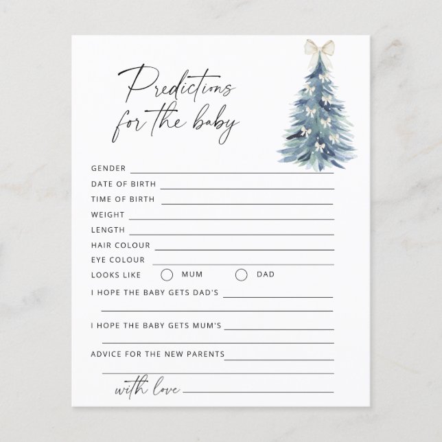 Kerst winter baby voorspellingen en advies (Voorkant)