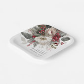 Kerst Winter Bloemen Bijbel Christelijke bruiloft Papieren Bordje (Gebogen)