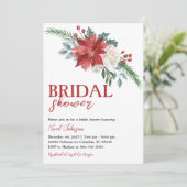 Kerst Winter Bloemen Vrijgezellenfeest Kaart (Staand voorkant)