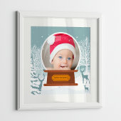 Kerst Winter Bos Foto Sneeuwbol Poster