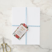 Kerst Winter Bruidsjurk Feest Cadeaulabel (Met Touw)