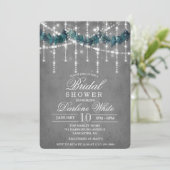 Kerst Winter Bruiloft Bruidsfeest Uitnodiging (Staand voorkant)