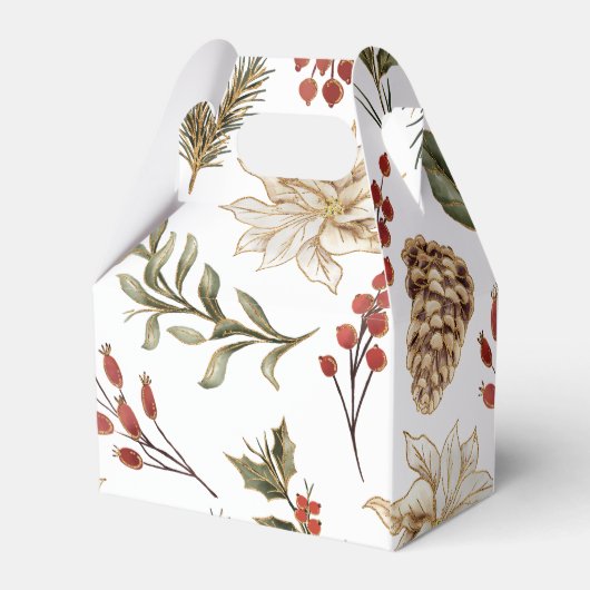 Kerst Winter Bruiloft Feest Bedankdoosjes (Achterkant)
