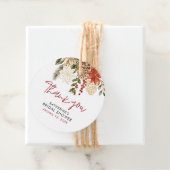 Kerst Winter Bruiloft Feest Bedankjes Labels (In situ)