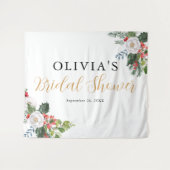 Kerst Winter Bruiloft Feest Wandkleed (Voorkant (horizontaal))