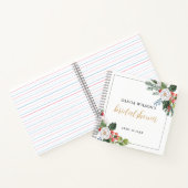 Kerst Winter Bruiloft Gast  Notitieboek (Binnen)