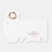 Kerst Winter Bruiloftsborrel  Bedankdoosjes (Uitgevouwen)