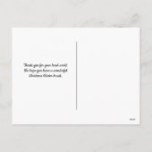 Kerst Winter Bus Driver Aide Dank u Feestdagenkaart (Achterkant)