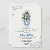 Kerst Winter Chinoiserie Vakantiefeest Kaart (Voorkant)