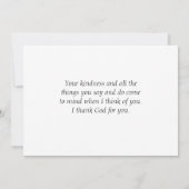 Kerst Winter Eucalyptus bessen Eenvoudige Krans Bedankkaart (Achterkant)