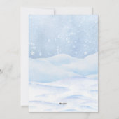 Kerst winter  feestdagenkaart (Achterkant)