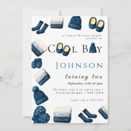 Kerst Winter Gezellig Jongen Twee Draaien Kaart