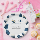 Kerst Winter Gezellig Jongen Twee Draaien Papieren Bordje (Feest)