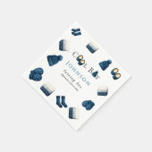 Kerst Winter Gezellig Jongen Twee Draaien Servet (Hoek)