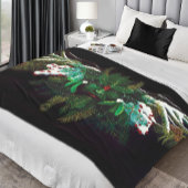 Kerst Winter Groen Man Fleece Deken