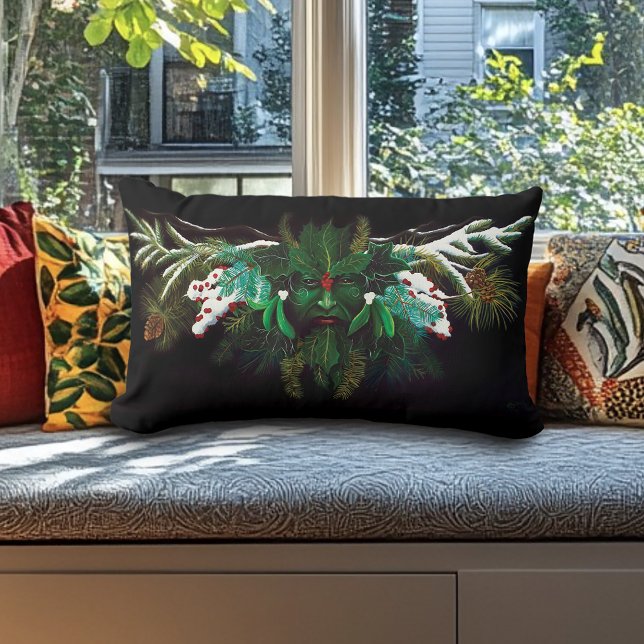 Kerst Winter Groen Man Kussen (Creator heeft geüpload)