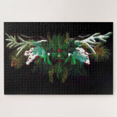 Kerst Winter Groen Man Legpuzzel (Horizontaal)