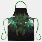 Kerst Winter Groen Man Schort (Voorkant)