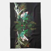 Kerst Winter Groen Man Theedoek (Verticaal)