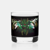 Kerst Winter Groen Man Whisky Glas (Voorkant)