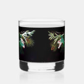 Kerst Winter Groen Man Whisky Glas (Links)