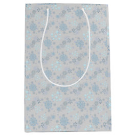 Kerst Winter Hanukkah Sneeuwvlok ontwerp Medium Cadeauzakje