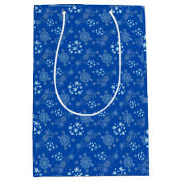 Kerst Winter Hanukkah Sneeuwvlok ontwerp Medium Cadeauzakje