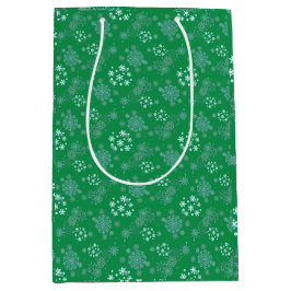 Kerst Winter Hanukkah Sneeuwvlok ontwerp Medium Cadeauzakje