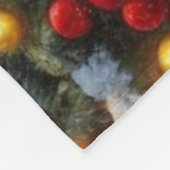 Kerst/Winter Herten Lodge Fleece Deken (Hoek)