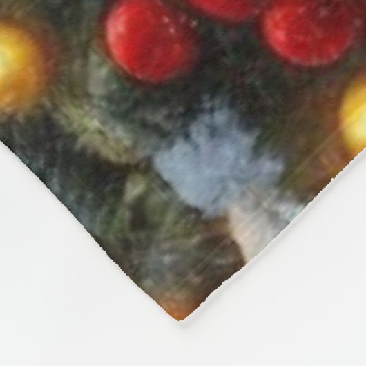 Kerst/Winter Herten Lodge Fleece Deken (Hoek)