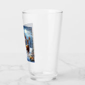 Kerst/Winter Herten Lodge Glas (Links)