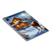 Kerst/Winter Herten Lodge Notitieboek (Rechterzijde)