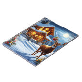 Kerst/Winter Herten Lodge Notitieboek (Linkerzijde)