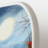 Kerst/Winter Herten Lodge Pickleball Paddle (Links Detail)