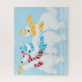 Kerst Winter Ijsbeer Parade Puzzel (Verticaal)