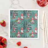 Kerst Winter Kabouters Servet (Insitu)