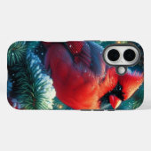 Kerst/winter kardinaal Case-Mate iPhone case (Achterkant (horizontaal))