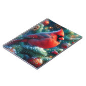 Kerst/winter kardinaal notitieboek (Linkerzijde)