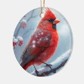  Kerst Winter Kardinaal Ornamenten, Keramisch Ornament (Links)