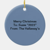  Kerst Winter Kardinaal Ornamenten, Keramisch Ornament (Achterkant)