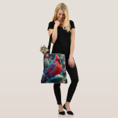 Kerst/winter kardinaal tote bag (Op model)