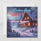 Kerst Winter Landschap Kerstfeest Kaart (Voorkant)