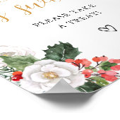 Kerst Winter Liefde is Sweet Treat Favoriet Sign Poster (Hoek)