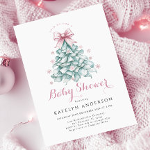 Kerst Winter Meisje Baby shower
