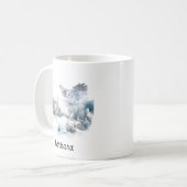 Kerst Winter Mountain Forest Adventure Wolf Koffiemok (Voorkant links)
