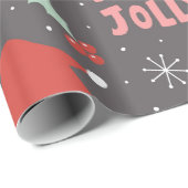 Kerst Winter Nacht Whimsical Fun Vakantie Cadeaupapier (Rol Hoek)